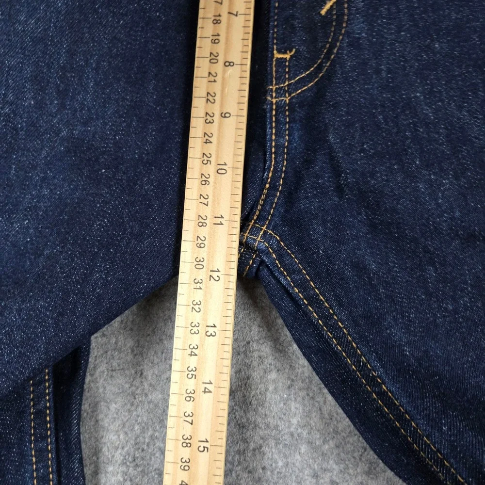 Levi 505 Regular Fit Jeans Mens 32x32 Dark Wash Indigo Straight Leg Denim New